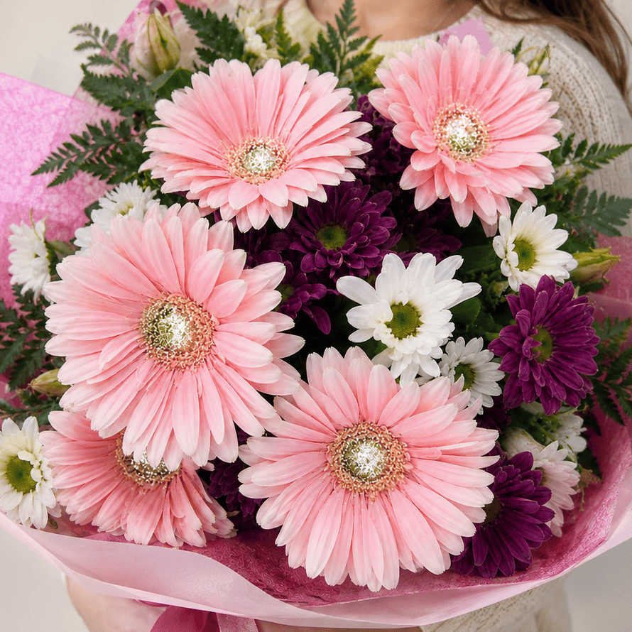 Glittered Gerbera Fantasy