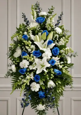 Blue Rose Standing Spray