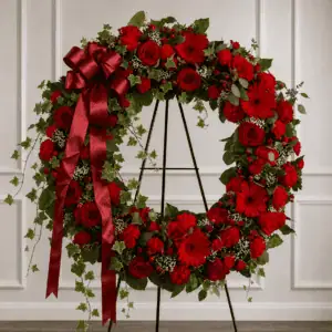 Roses and Carnation Wreath