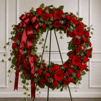 Roses and Carnation Wreath
