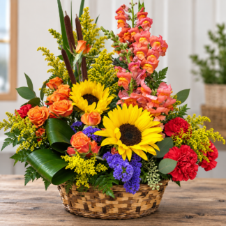 Sunflower Basket