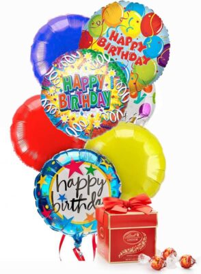 Birthday Balloon Bouquet with Chocolates