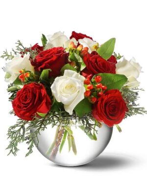 Christmas Rose Bowl
