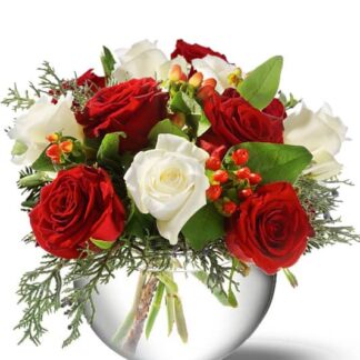Christmas Rose Bowl