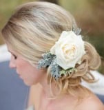 Composite rose hair corsage