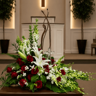 Crystal Cross Arrangement