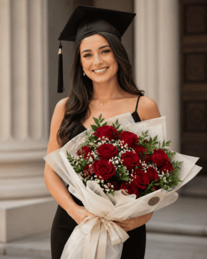 Dozen Roses Hand-Tied