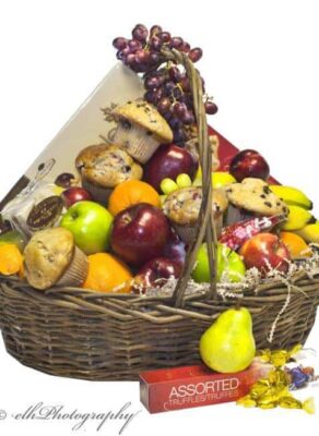 Fruit, Muffin and Chocolate Basket