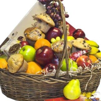 Fruit, Muffin and Chocolate Basket