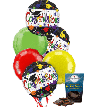 Grad Balloon Bouquet & Chocolates