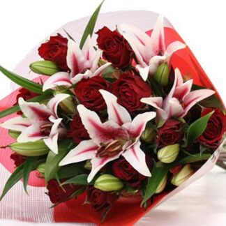 Lily and Roses Bouquet
