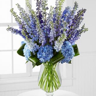 Luxury Delphinium & Hydrangea Vase