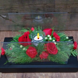 Modern fireside centrepiece