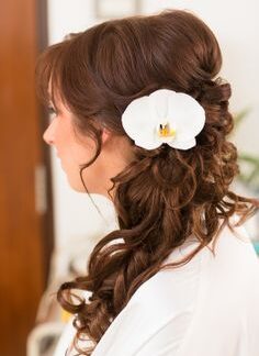 Orchid hair pin
