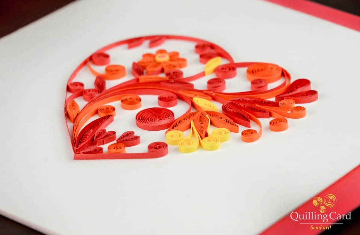 Valentine's Day Quilling Card - Image 2