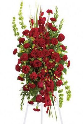 Red Rose and Carnation Spray