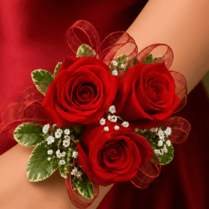 Red Rose Spray Corsage