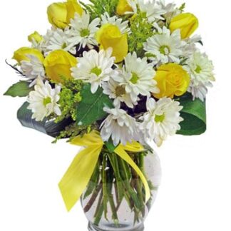 Roses with Daisies