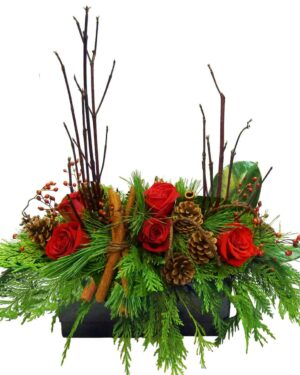 Rustic Christmas Centrepiece