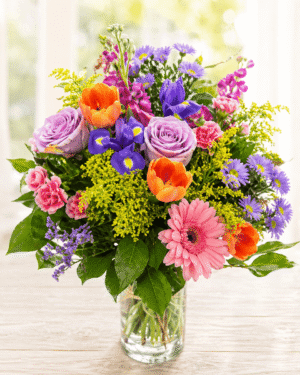 Spring flower vase