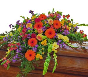 Summer Sentiments Casket Spray