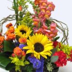 Sunflower Basket
