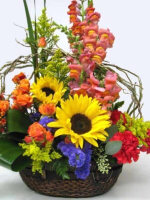 Sunflower Basket