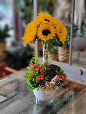 Sunflower Topiary