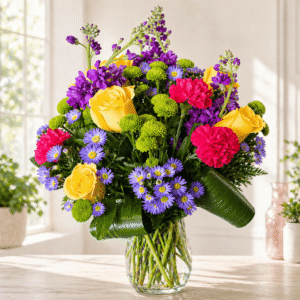 Sunlit Flower Vase