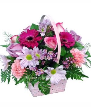 Sweet pea basket
