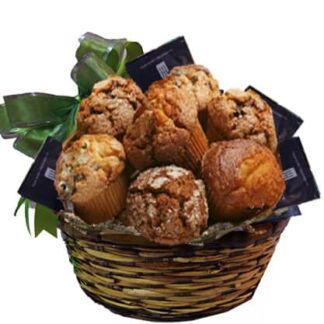 Tea and Fresh Muffin Basket