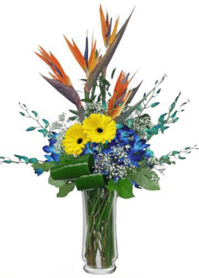 Tropical Valentine Arrangement