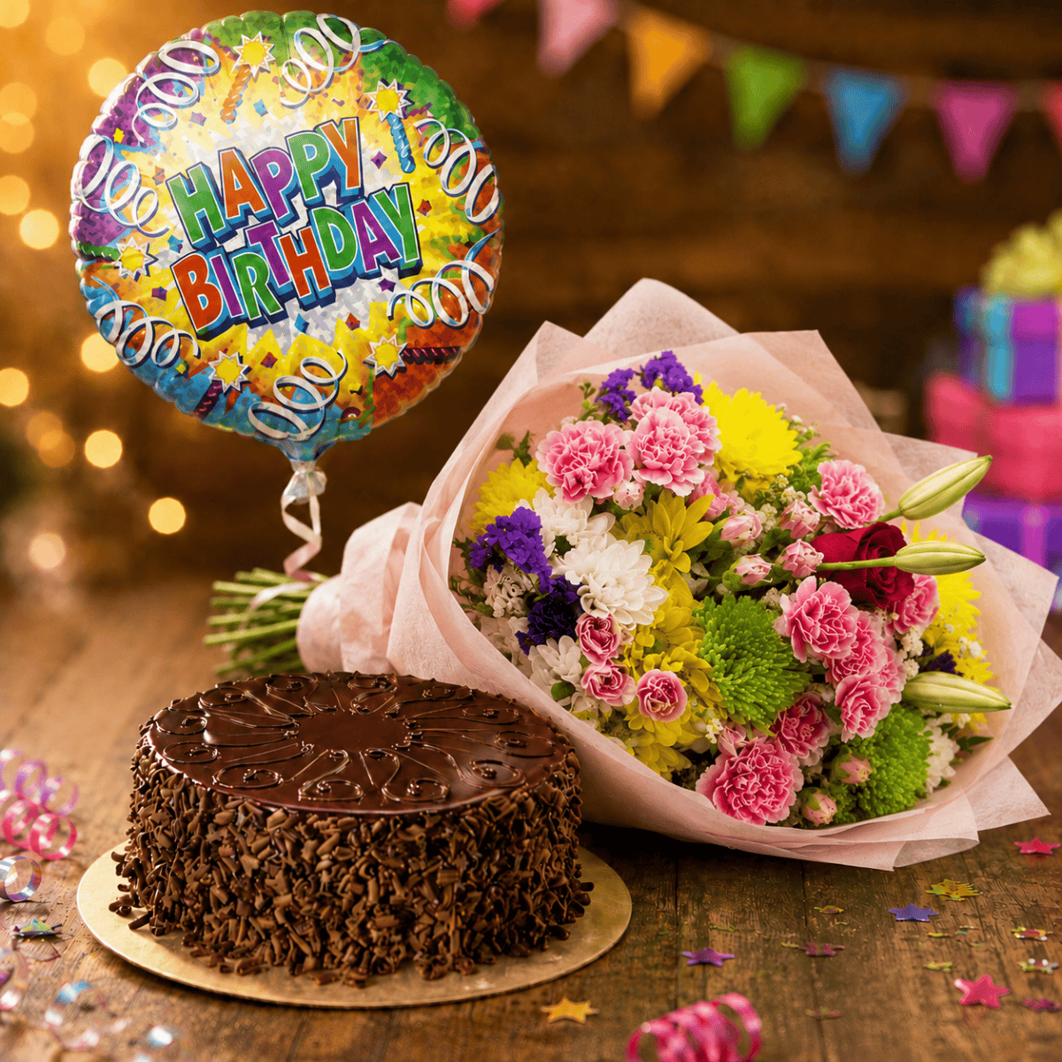 Ultimate Cake & Flower Combo