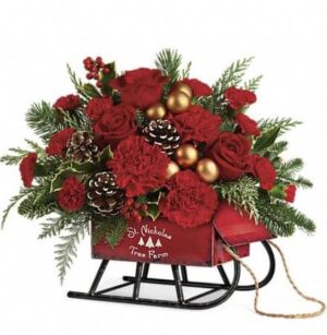 Vintage Sleigh  Arrangement