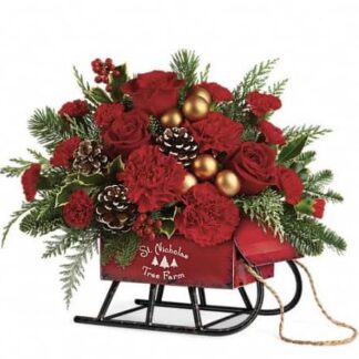 Vintage Sleigh  Arrangement