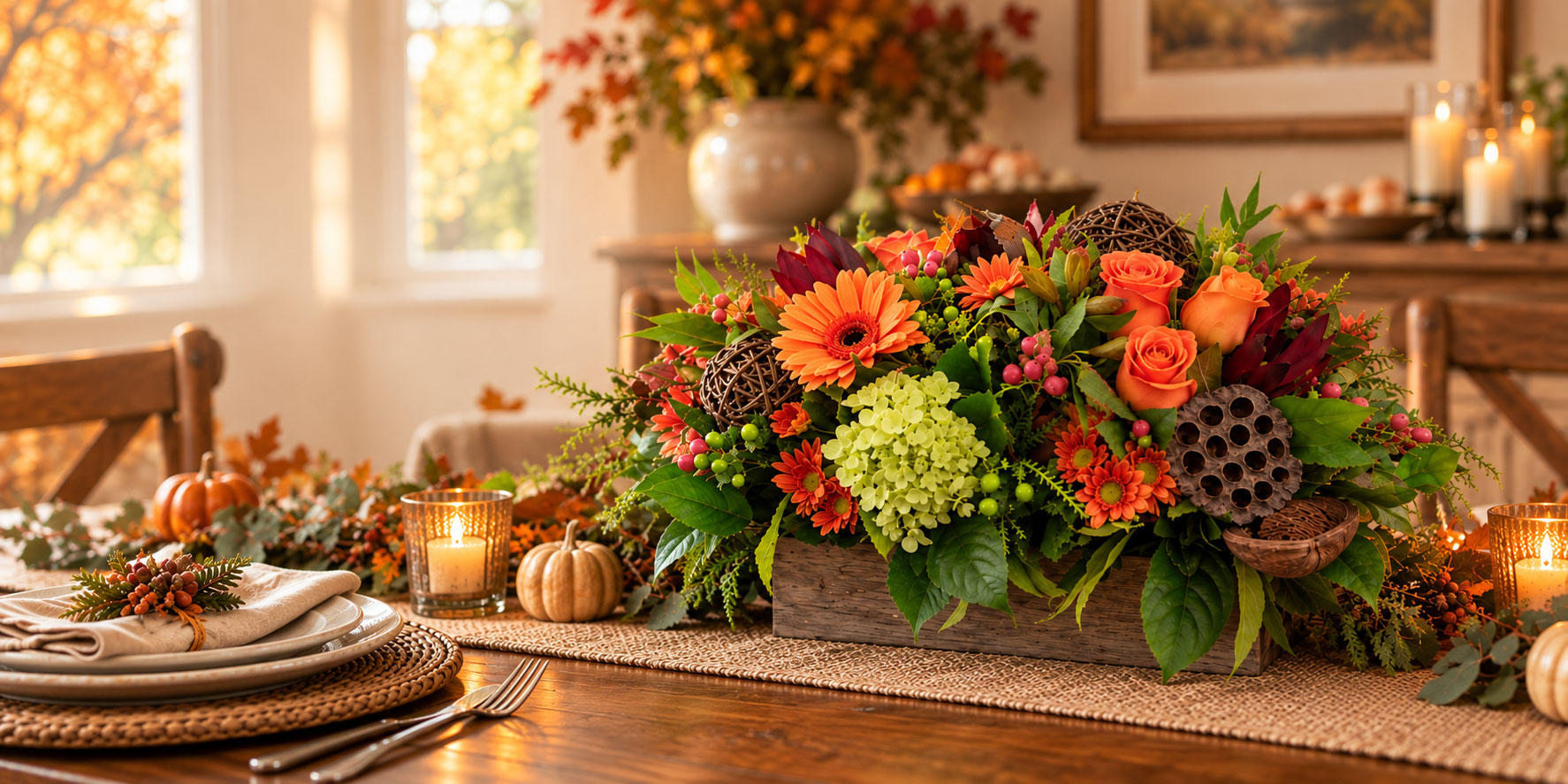 Ottawa Thanksgiving Flowers — seasonal centrepieces delivered fresh